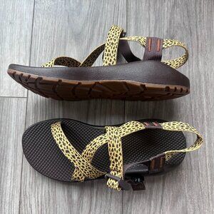 Women's Brown and Yellow Chaco sandals